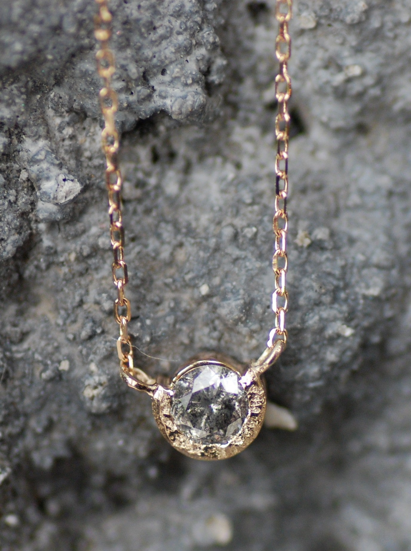 Salt and Pepper Diamond【U】Necklace