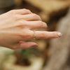 Salt and Pepper Diamond【Amie】Ring, Alternating