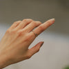 Salt and Pepper Diamond【Amie】Ring, Alternating