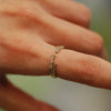 Salt and Pepper Diamond【Amie】Ring, Alternating