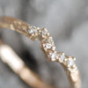 Salt and Pepper Diamond【Amie】Ring, Classic Wave