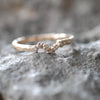 Salt and Pepper Diamond【Amie】Ring, Classic Wave