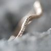 Salt and Pepper Diamond【Amie】Two-Finger Ring, Double Wave