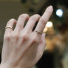 Salt and Pepper Diamond【Amie】Ring, Classic Wave