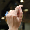 Salt and Pepper Diamond【Amie】Ring, Double Wave